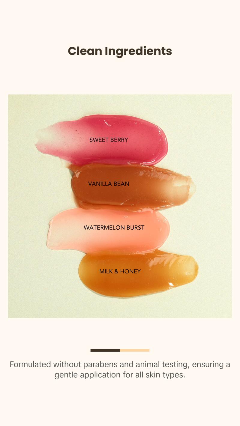 Dionis Goat Milk Skincare Milk & Honey Goat Butter Lip Mask for Deep Hydration with Sheer Tint