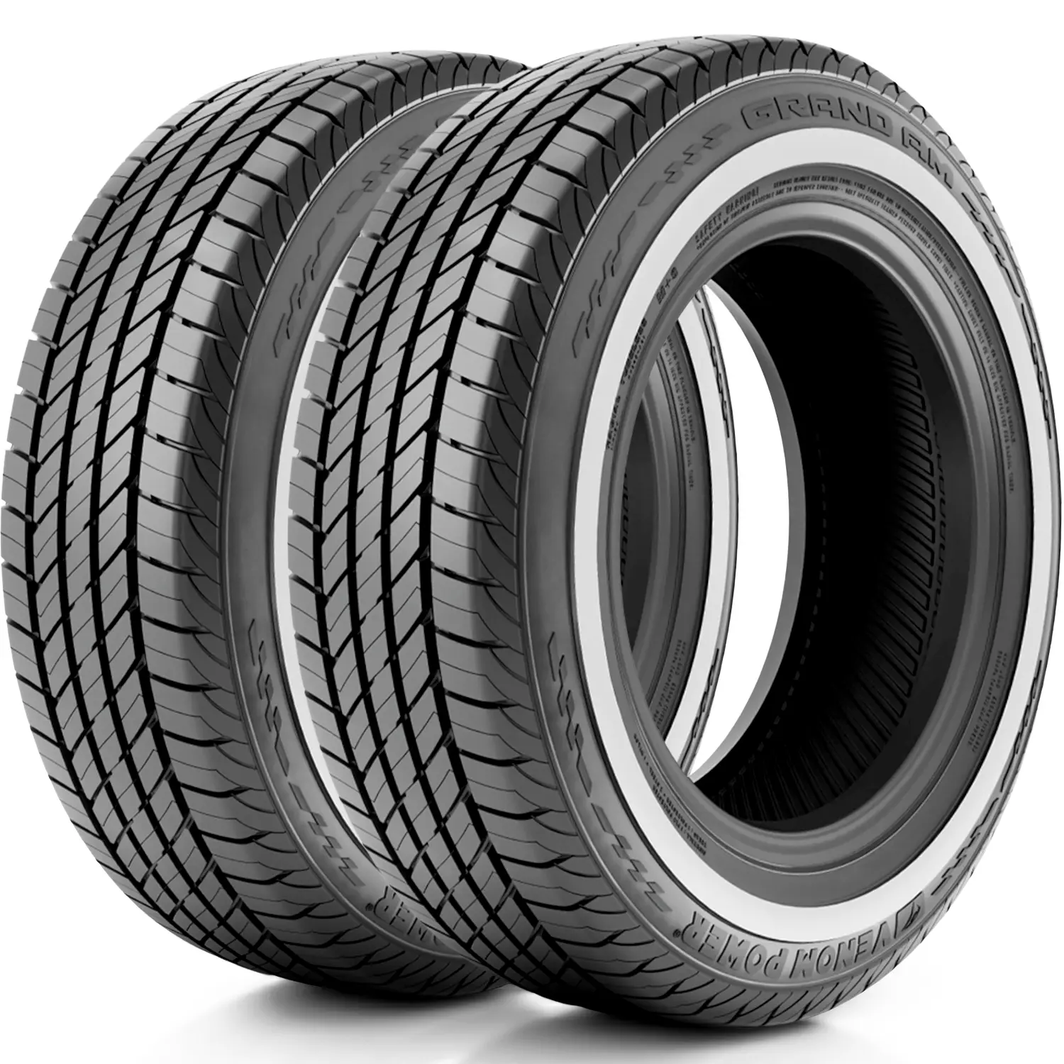 2 Tires Venom Power Grand AM 225/75R15 102S AS A/S All Season