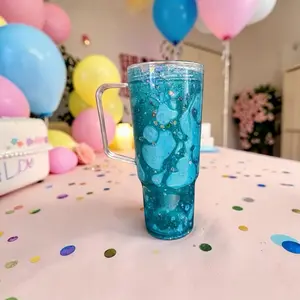 20 oz Snow Globe Tumblers with Vibrant Glitter for Festive Beverages Various Colors Personalization and Embellishments Customizable by Request Eye Catching Drinkware - Bottle, Washable, Reusable, Portable Mug Cup Bottled