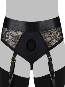 [1pc Comfy Strap-On Panties] Breathable Soft Comfy Stretchy Fitted Strap-On Panties Underwear | O-Ring Briefs for Men and Women | Intimate Play for Couples