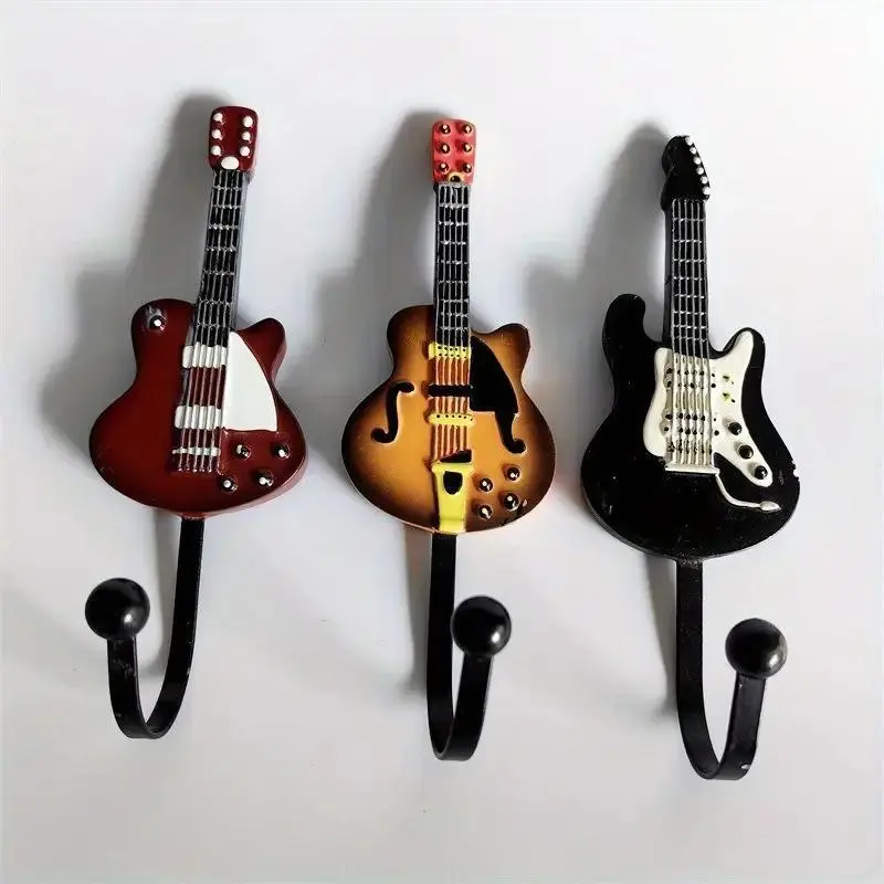 3pcs Vintage Violin Hook Hangers, Creative Wall Hooks for Behind Doors, Bar and Cafe Decor, Clothes, Hats, Scarves, Key Hooks, Sturdy Wall Hanging, Decorative Wall Hooks, Wall Organization, Home Decor, Scarf Hooks, Fashion Hooks, Decorative Hooks