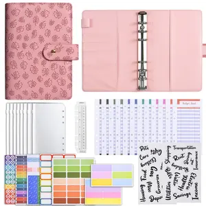 Budget Planner Set with Budget Cards, Zipper Bag, Word Stickers, Multi-Functional Stickers, Ruler, Colorful Labels, Suitable for All Monthly Budget Planner