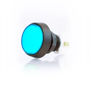 Medium Blue Plastic Mechanical Push Button