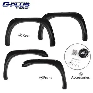 4Pcs Pocket Rivet Style Fender Flares Fit For 02-08 Ram1500 03-09 Ram2500 3500