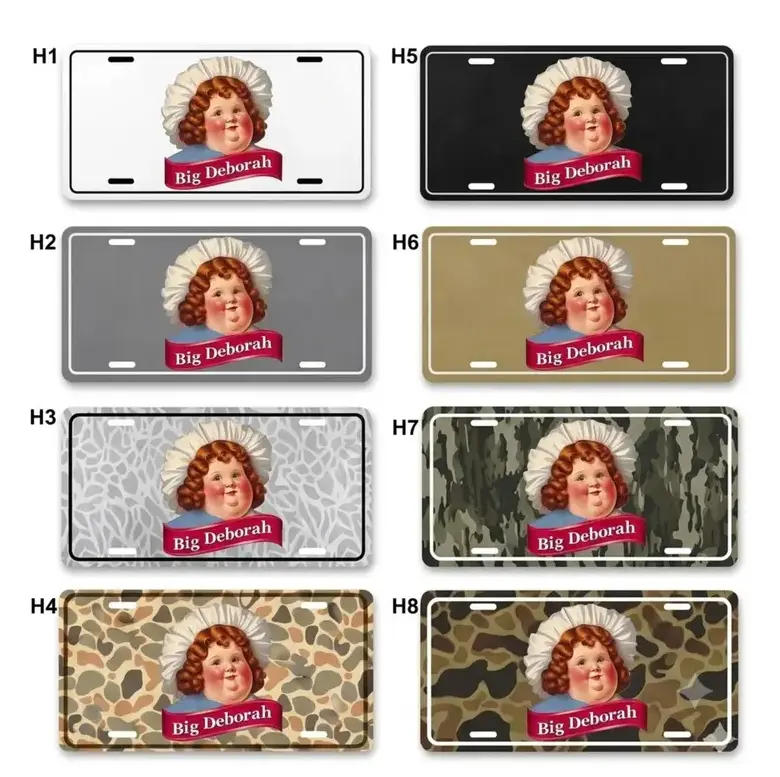 [FUNNY] Big Deborah Aluminum License Plate, Personalized Vanity Car Tag, Custom Front Auto Plate Gift