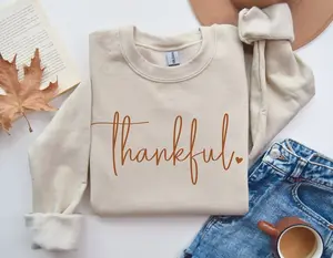 Thankful Sweatshirt, Thanksgiving Sweatshirt, Women's Fall Sweatshirt, Thankful Crewneck, Thanksgiving Gift, Cozy Fall Sweater, Gift for Her  T-shirt, sweater and Hoodie