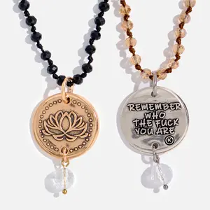 Remember Who The F*ck You Are Lotus Original Necklace