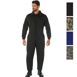Rothco Insulated Coveralls Mens Camouflage Insulated Coverall - Insulated Woodland Camo Winter Coveralls for Men - Military Style with 2-Way Front Zipper & Water-Resistant Poly Cotton Twill Material