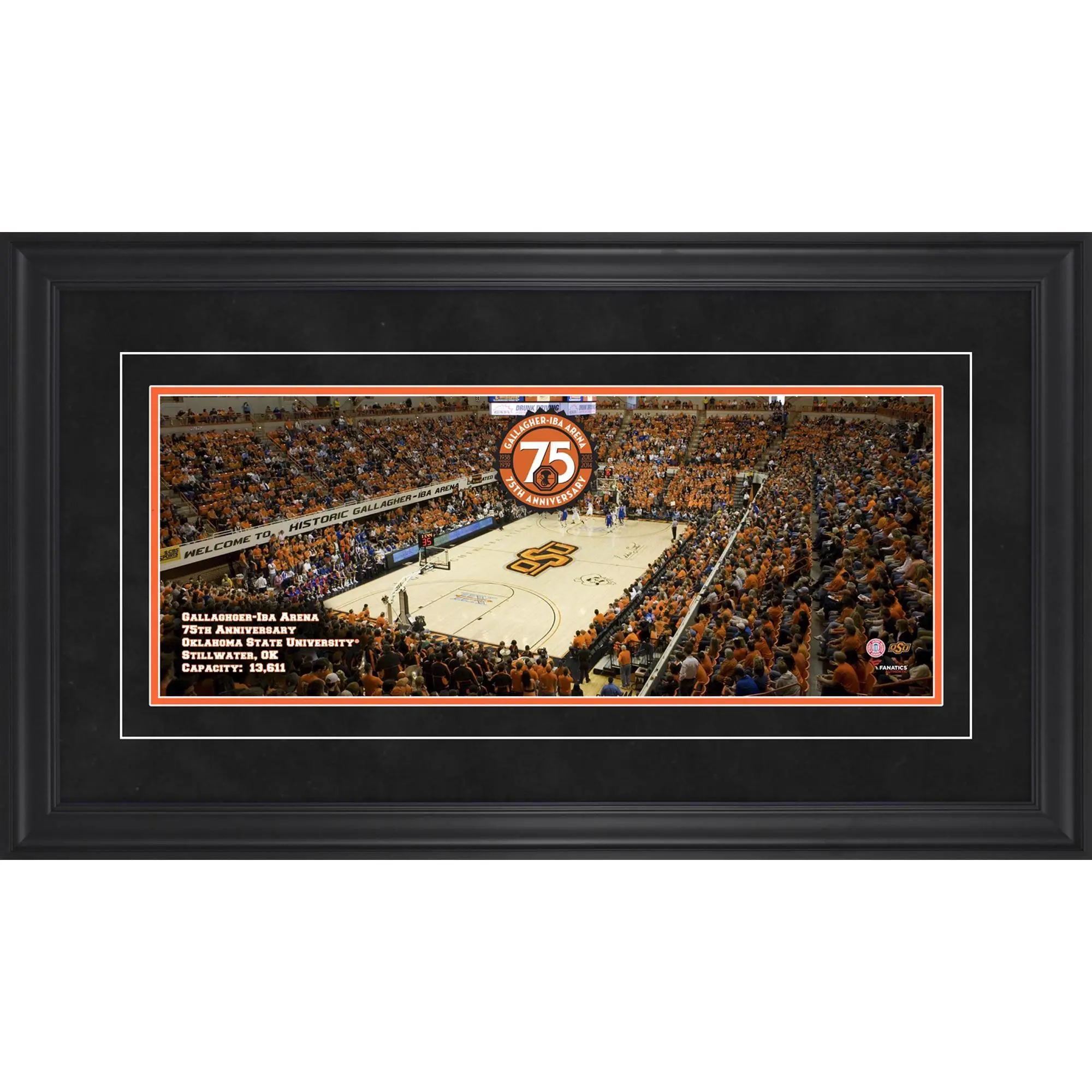 Oklahoma State Cowboys Gallagher-Iba Arena 75th Anniversary Gameday Panoramic - Fanatics Authentic Certified