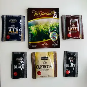 Combo Estrella. Te Divina Tongkat Ali Latte Black Cappuccino Premium Coffee Variety Pack Beverage