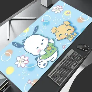 Leather Cartoon Table  Larger Sanrio Speed Mini Pc Computer Keyboard Pads Desk Mat Gaming Accessories Home Pochacco Mousepad