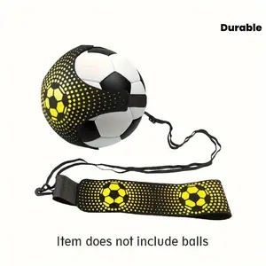 Adjustable soccer kicking trainer, ideal for solo practice – made of durable nylon, perfect for honing control skills.Does not include a ball.