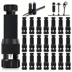 Quick Connect Wire Connectors for Landscape Lighting Durable Screw-Tight Design for Outdoor Pathway Lights, No Stripping Needed, Efficient Wire Management Secure Connection Design