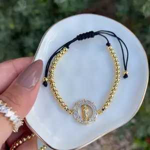 Black Virgen hilo bracelet