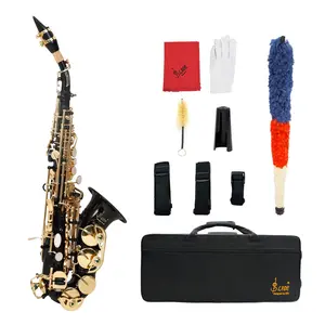Slade High-Note Saxophone Bb Flat Brass Carved Shell Keys, Includes Slade Cloth Case & Standard Accessories