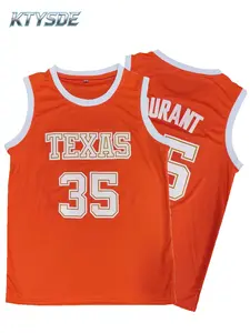 KTYSDE Men's Texas Basketball Jersey Durant 35 Stitched Breathable Sports Vest Game Day Fan Gift