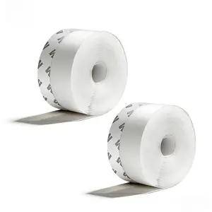 16.4-foot door windproof strip（2 pieces）, (1.38 inches wide) windproof strip door ventilation plug seal anti-ventilation insulation tape, used for doors, windows and shower doors