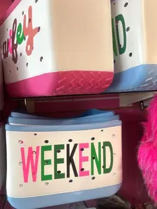 Multi-Color Polka Dot EVA Beach Tote - Perfect for Weekend Adventures and Beach Days