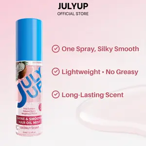 All-In-One Leave In Multi-Tasking Leave-In Hair Spray, for All Hair Types, Heat Protection, Detangling & Frizz Control, Infused with Vitamin E & Camellia Seed Oil, Color Safe, Vegan Scented Coconut based hair products