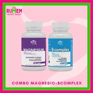 COMBO CITRATE MAGNESIUM + B-COMPLEX  SUPLEMENT - 60 CAPSULES  ESB Natural Vitamin