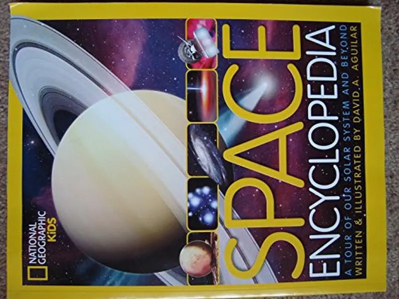 Used National Geographic Kids Space Encyclopedia Reference Book - A Tour of Our Solar System and Beyond by David A. Aguilar, English, Compelling Universe Mysteries & Research Guide