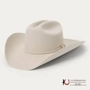 STETSON 10X Silver Belly Shasta 4" Brim Cattleman Crease Hat with 3-Piece Buckle Accents & Satin Lining Made in USA