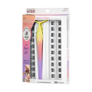 Impress Falsies Self Adhesive Eyelashes, 50 Lash Clusters - Natural & Wispy