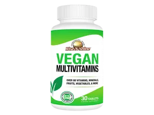 Rise-N-Shine Vegan Multivitamins – Daily Whole-Food Blend with Over 80 Vitamins, Minerals, Fruits & Vegetables | 30 Tablets