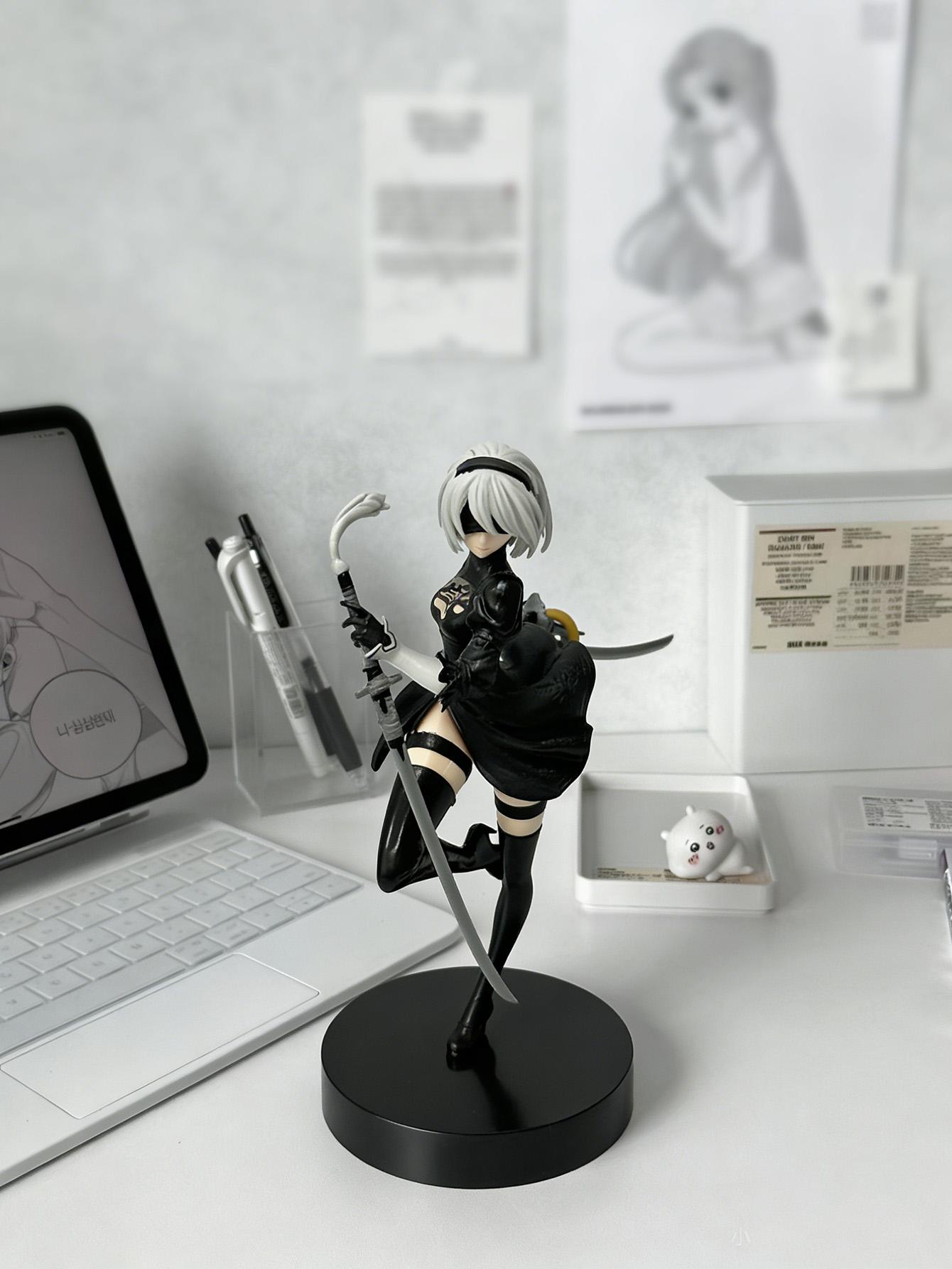 Nier Automata 2B Action Figure PVC Anime Model Collectible Yorha No 2 Desk Display Ornament Anime Toy TikTok Trending Waifu Figure Gift for Fans Collectors Cosplay Lovers Room Decor Nier Automata 2B Action Figure PVC Anime Model Collectible Yorha No 2 Desk Display Ornament Anime Toy TikTok Trending Waifu Figure Gift for Fans Collectors Cosplay Lovers Room Decor