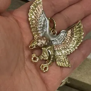 Eagle Maximalist Pendant with Necklace - Gold Eagle Design, Simple and Elegant Style