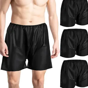 30 Pieces of Disposable Flat Corner Shorts, Non-woven Men's Underwear, Suitable for Travel, Beach, Massage, Beauty, Sauna, Individually Packaged