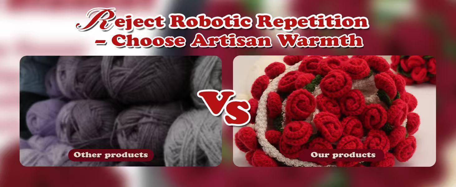 [Mother's Day] Finished Flower Bouquet Blanket Handmade Crochet Flower Blanket, Rose Bouquet Blanket, Soft Knited Throw Rose Blanket, Romantic Gift for Birthday Wedding Valentine's Day Mother's Day Christmas for Mom Girls and Sisters