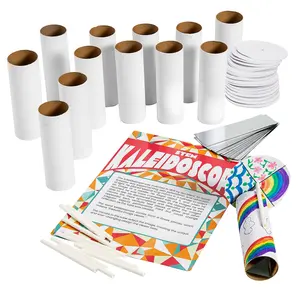 3 3/4" x 5 1/4" DIY STEAM Kaleidoscope Learning Activity Craft Kit - Makes 10