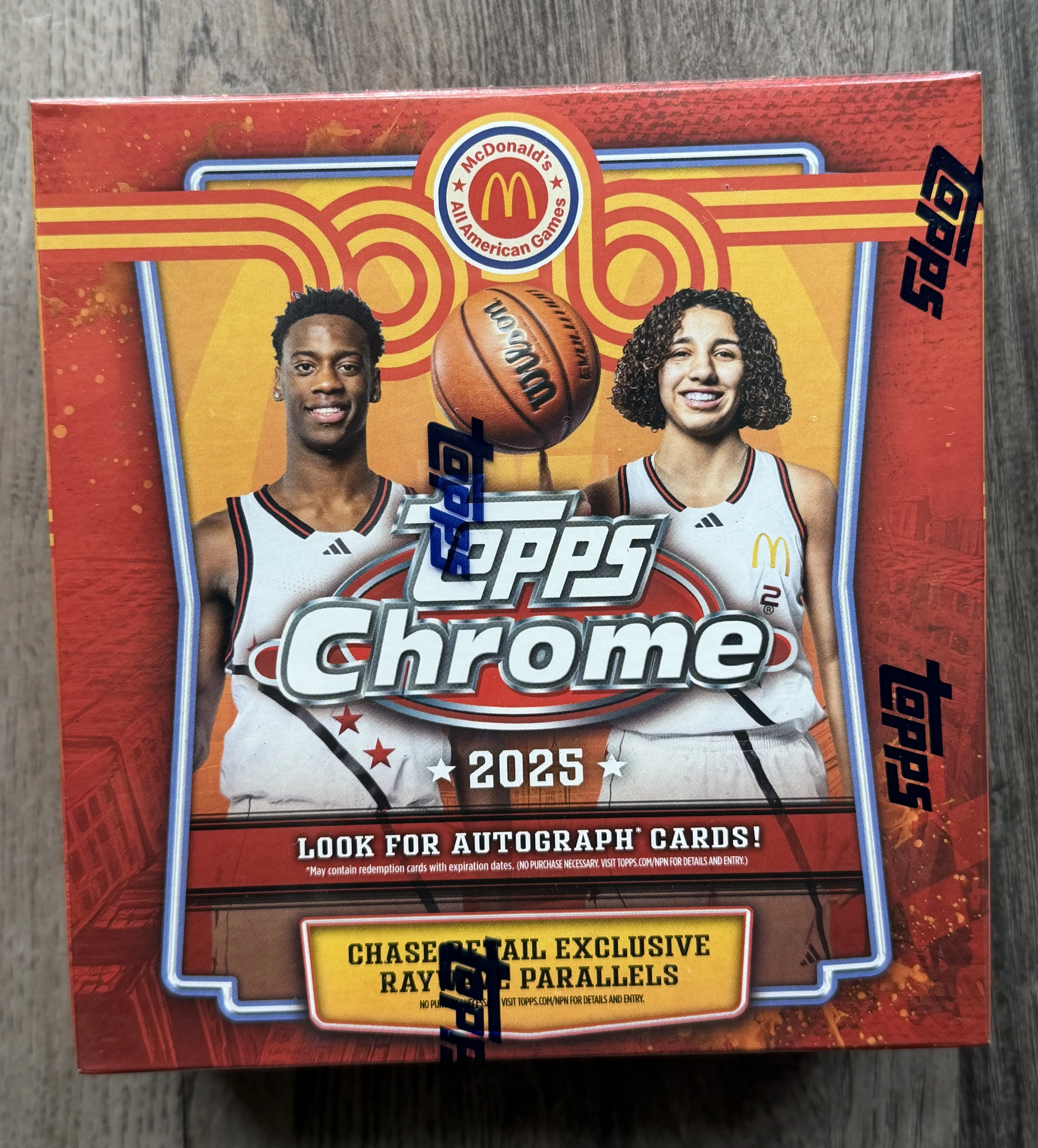2025 Topps Chrome McDonald’s All American Basketball Mega Box