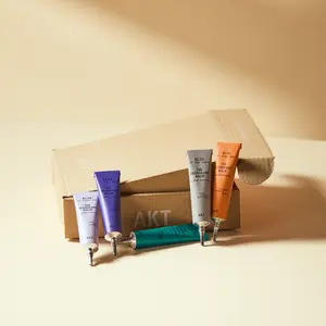 The Discovery Set by AKT London - 5 x 5ml Travel Size Mini Natural Deodorant Balms - All 5 Fragrances - Aluminium Free - Vegan - Plastic Free