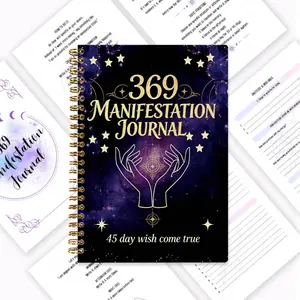 369 Principle Diary, Heart Chakra Energy Awakening Handbook, 45-Day Abundance & Gratitude Practice, Cosmic Wealth Handbook, featuring the 3-6-9 Programming Method, Mindfulness Declarations and Law of Attraction Questions, Goal Tracking System, Practical L