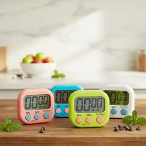 Kitchen Timers 2 Pack Large Magnetic Digital Timer Includes AAA Batteries Easy to Use for Cooking Baking Classroom Teachers Kids