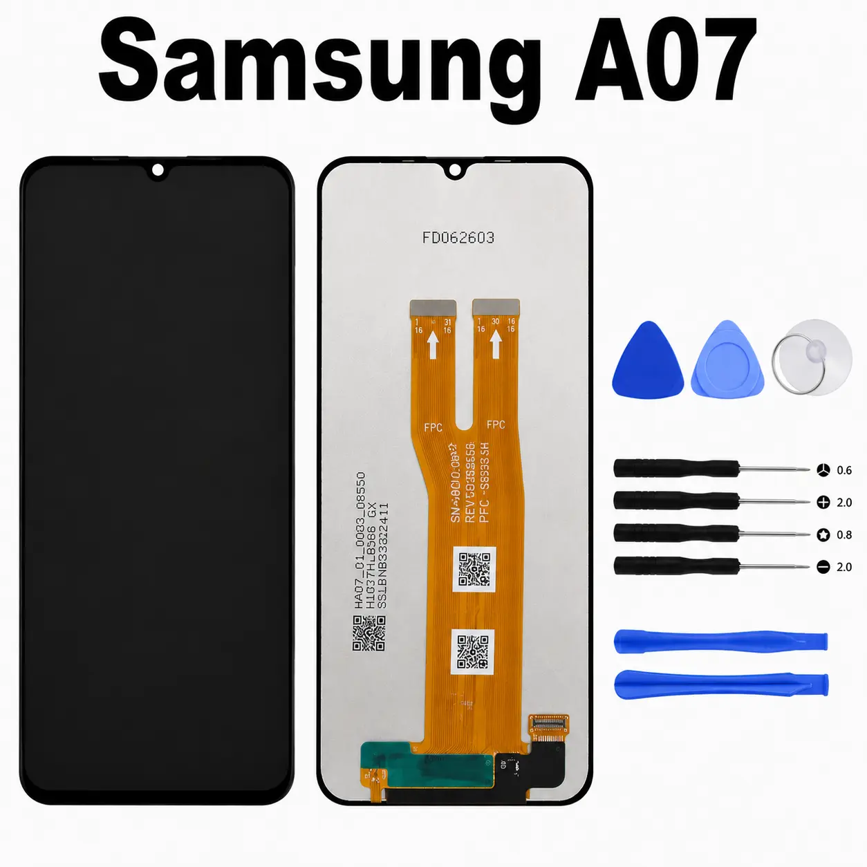For Samsung Galaxy A07 Incell LCD Display Touch Screen Frame Assembly