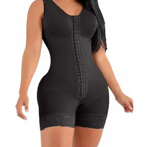 2025 New One-Piece Corset Full Body Shapeweard Thick Mesh Crotch Zipper Faja