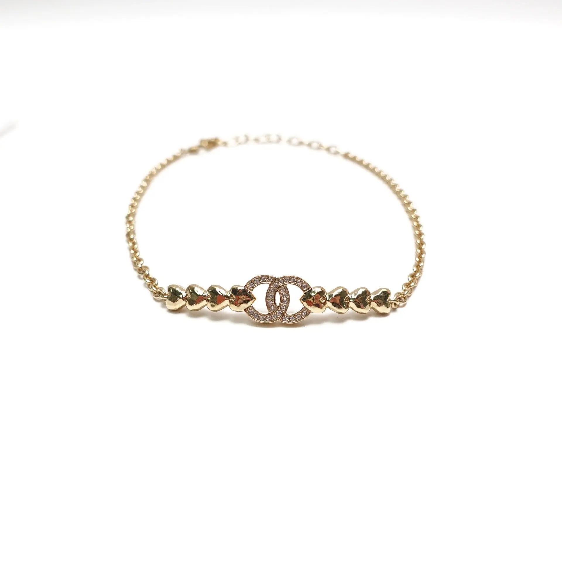 Pre-owned CHANEL Gold Tone Chain Necklace T10427782