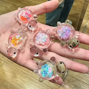 Luminous Turtle Design Decoration, 10pcs/set Glow in The Dark Turtle Pendant, Animal Pendant, DIY Jewelry Making Supplies for Necklace & Keychain