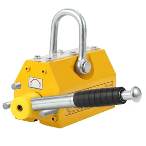 【GARVEE】Magnetic Lifter With Release, Steel Magnetic Lifter, 3300LBS Capability, Permanent Magnet for Hoist, Shop Crane, Block