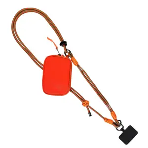 Save The Girls Active Crossbody w/RFID Pouch Twin Rope Adjustable Detachable Phone Clip for Smartphone Cellphone with Supplier Warranty