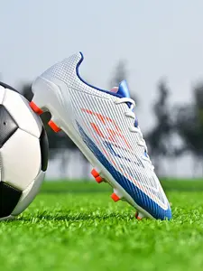 New Breathable Football Shoes Fg/ag Long Nails Artificial Grass Suitable for Training and Matches All-Season Anti-Slip Sports Shoes