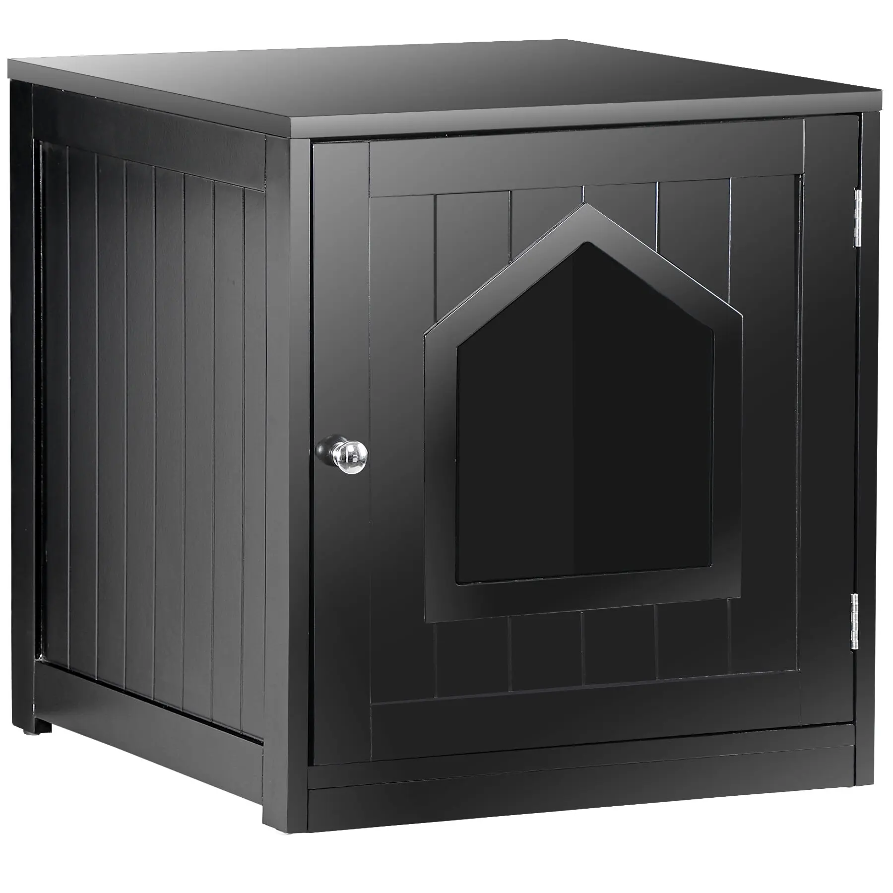Decorative Cat Litter Box Enclosure - 20.9"H Single Unit Pet Furniture Cabinet, Covered High Sided Litter Box, 20.8 lbs, Easy Cleaning, Ventilated Door, Storage Space, Home Pet Hideaway, Covered Litter Box, No,back to school,back to school haul