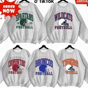 (SALE OFF 56%) Custom College Football Sweatshirt, Vintage University Team Graphic Pullover, Football Game Day Fan Crewneck, Sports Lover Gift M8