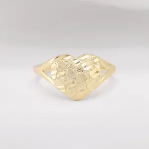 Heart Nugget Ring - Gold over 925 Silver