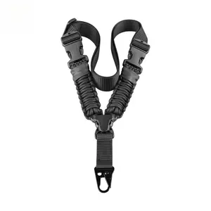 Tactical Single Point Rifle Sling  Nylon Webbing with Metal Buckle for Outdoor Hunt