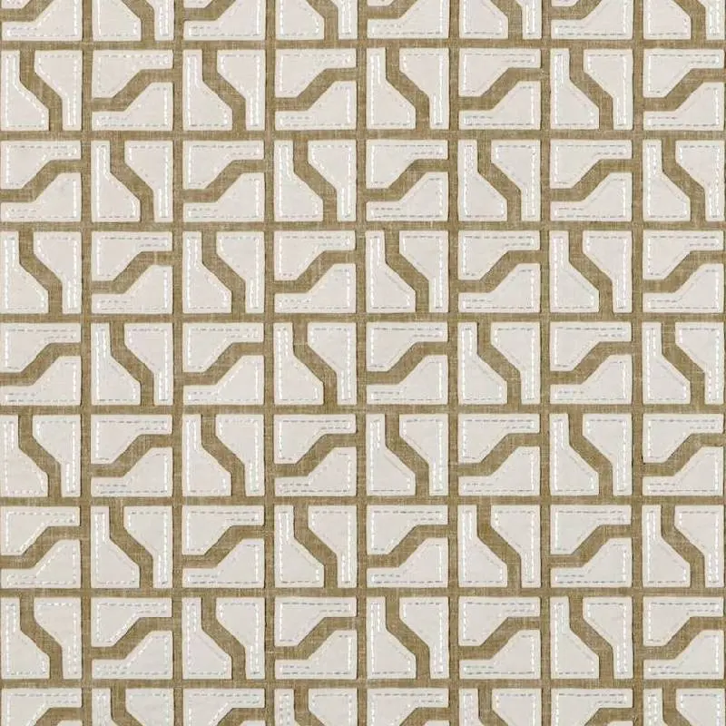 Greystone Embroidery Fabric— Khaki Beige — Ten Yards—Minimum Purchase