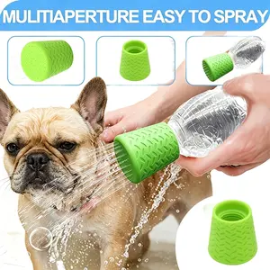 2/3 Pack Silicone Pet Shower Head, Portable Dog Bath Sprayer and Outdoor Drinking Water Sprinkler, Multifunctional Pet Cleaning Tool for Dogs, Cats and Travel Grooming